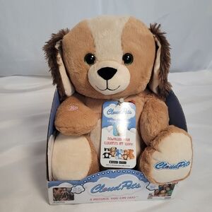 NIB Cloud Pets Puppy Dog Record A Message Plush Interactive Toy